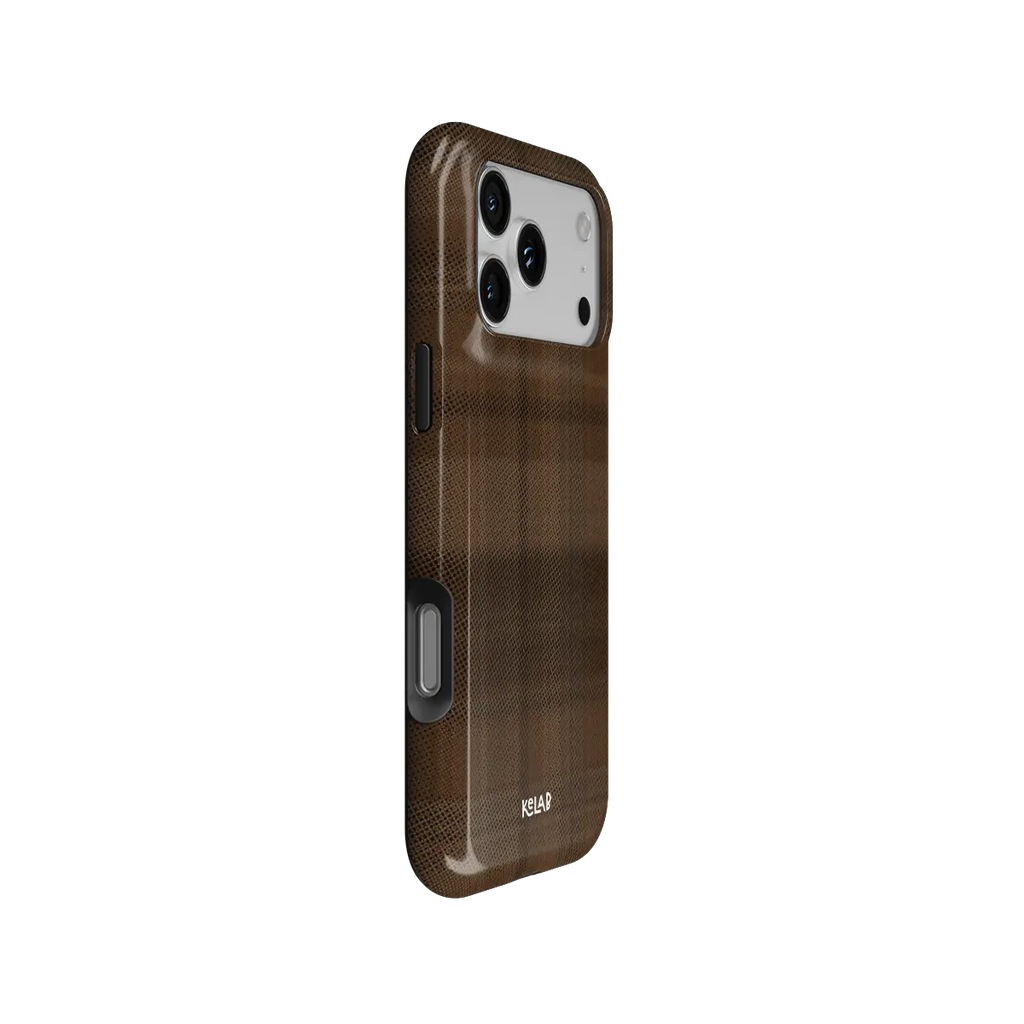 Chestnut | Brown Flannel Plaid iPhone Case
