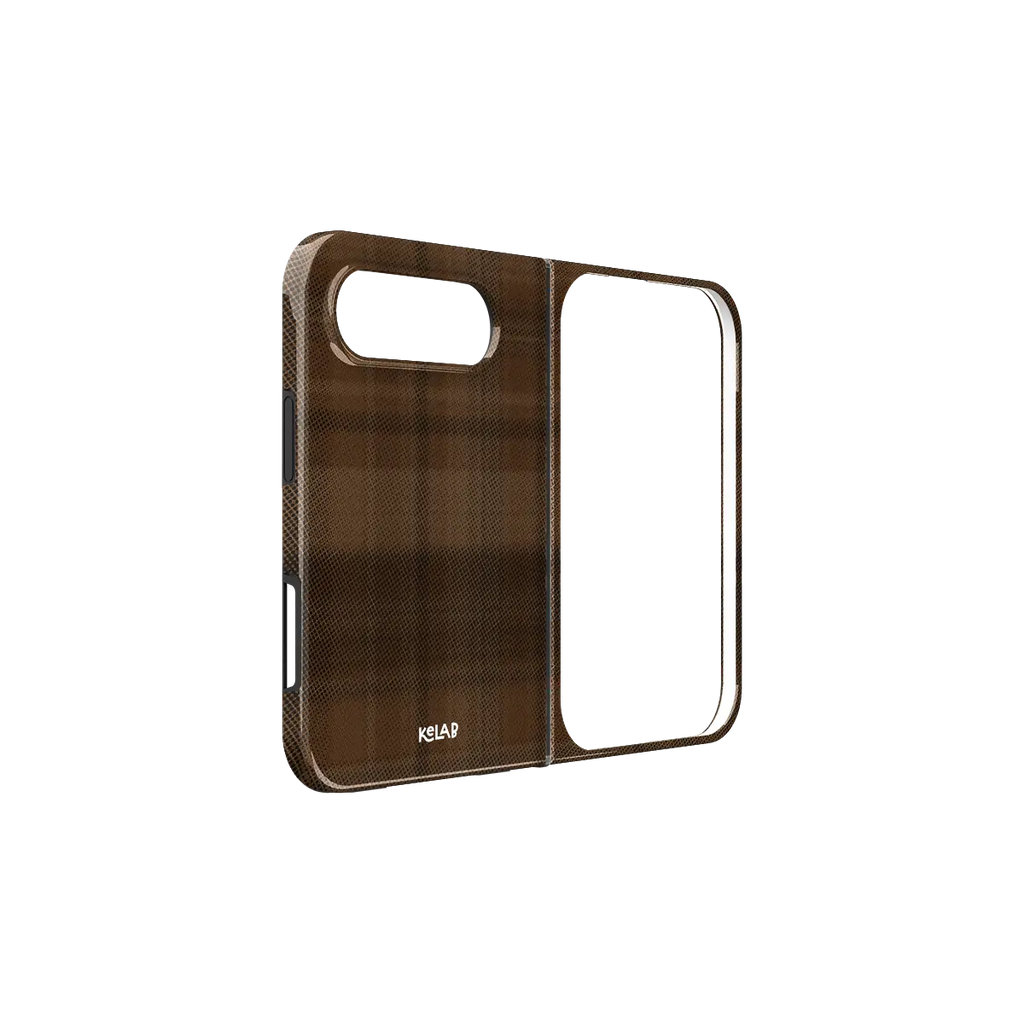 Chestnut | Brown Flannel Plaid iPhone Case