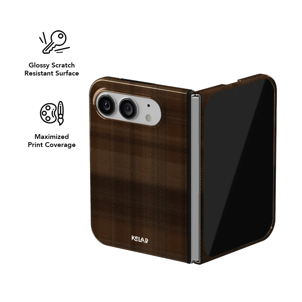 Chestnut | Brown Flannel Plaid iPhone Case