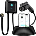 EVIQO Level 2 EV Charger, Two Installation Options Available, 40A (9.6kW) Plug-In or 48A (11.5kW) Hardwired, 240V, J1772 for Non-Tesla EVs