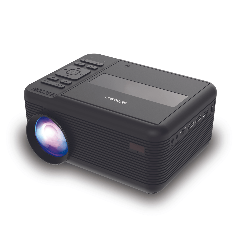 Emerson 150 inch home theater projector with built-in DVD player