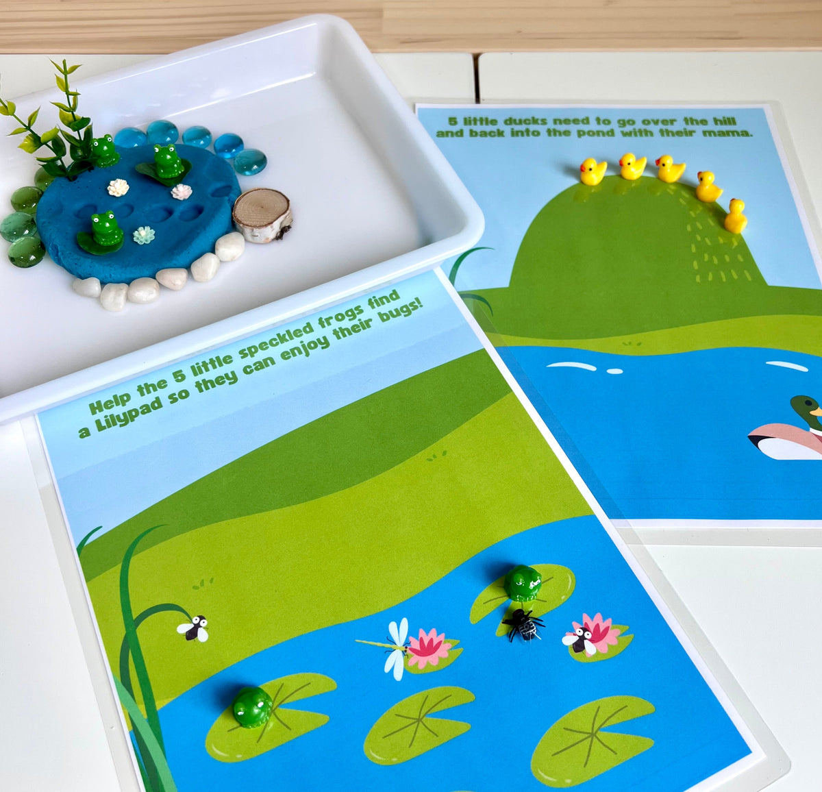 Duck Pond Playdough Kit: Educational Toy for Kids | Nursery Rhyme Inspired