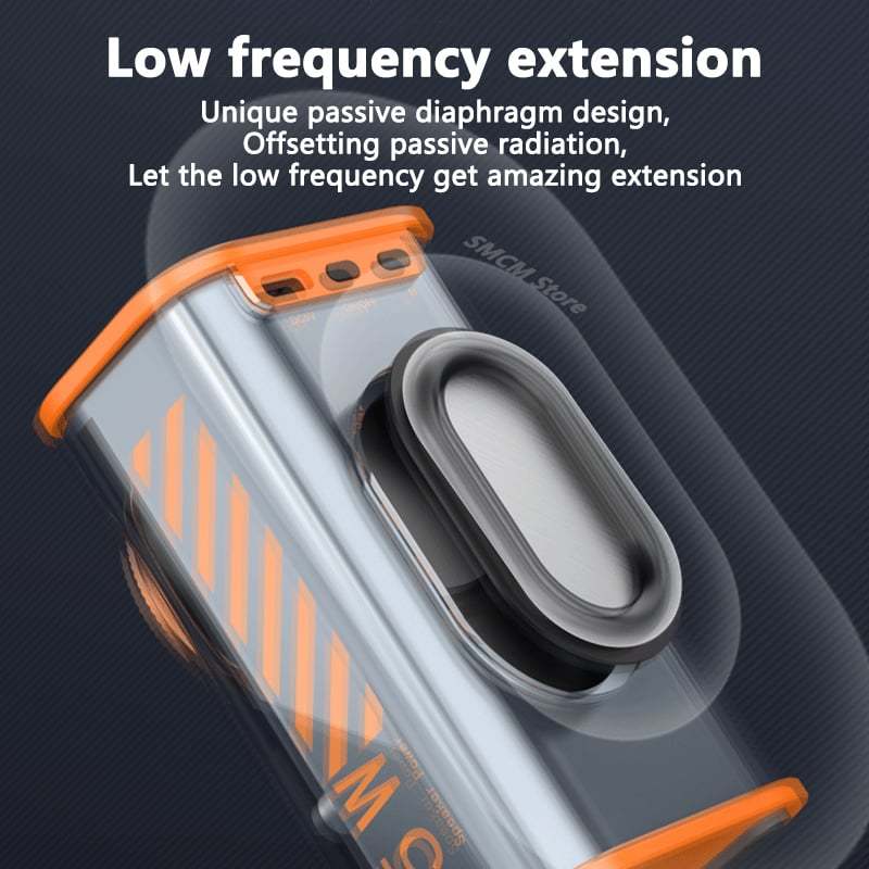 Transparent Mecha Bluetooth Speaker with LED Lights