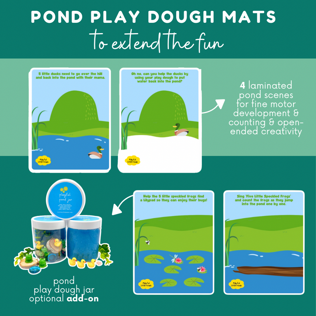 Duck Pond Playdough Kit: Educational Toy for Kids | Nursery Rhyme Inspired