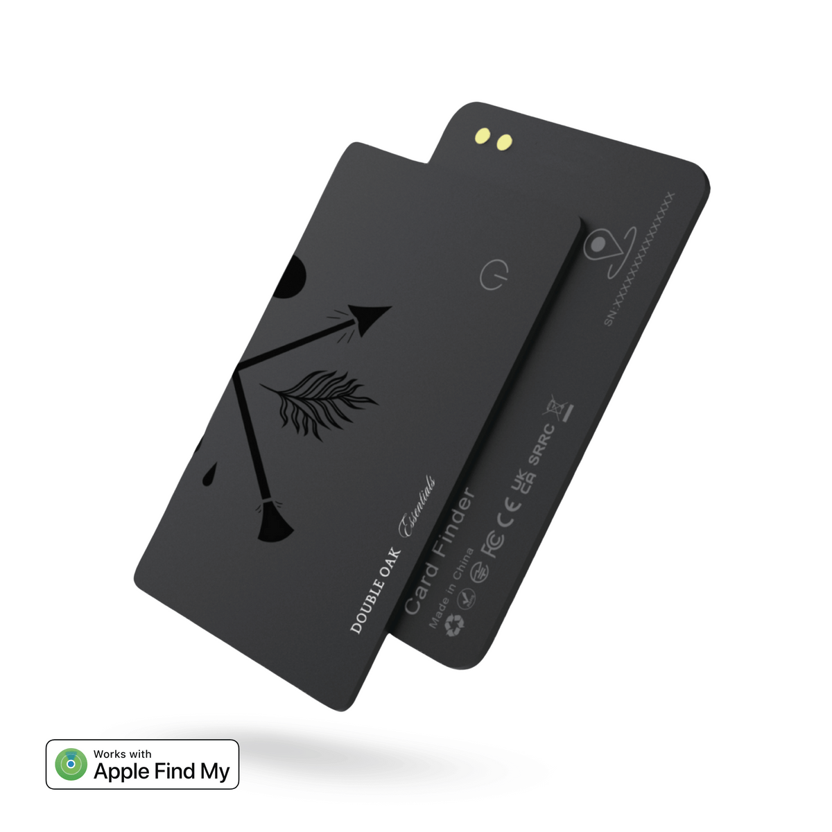 Double Oak Wallet Tracker Card