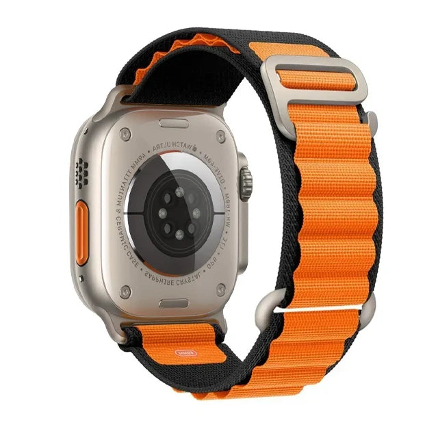 BandsCo Alpine Nylon Loop Band for Apple Watch, Metal Hook