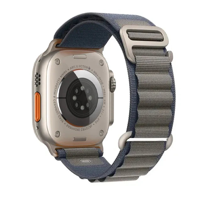 BandsCo Alpine Nylon Loop Band for Apple Watch, Metal Hook