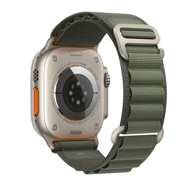 BandsCo Alpine Nylon Loop Band for Apple Watch, Metal Hook