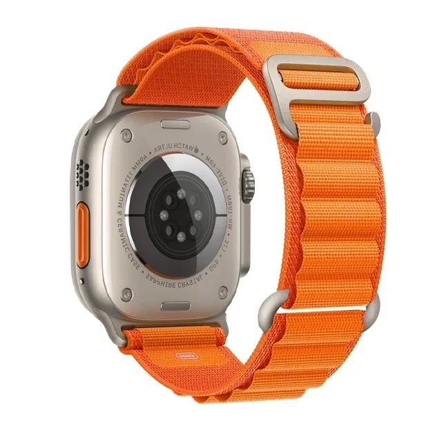 BandsCo Alpine Nylon Loop Band for Apple Watch, Metal Hook