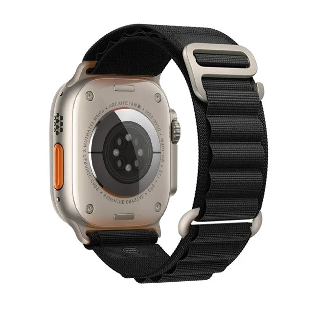 BandsCo Alpine Nylon Loop Band for Apple Watch, Metal Hook