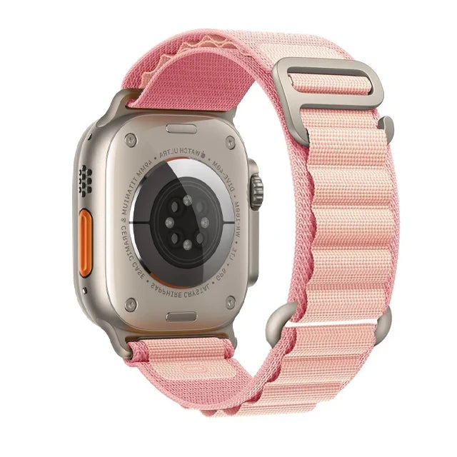 BandsCo Alpine Nylon Loop Band for Apple Watch, Metal Hook