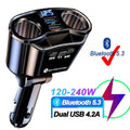 Fast USB Car Charger, Bluetooth & USB-C Options