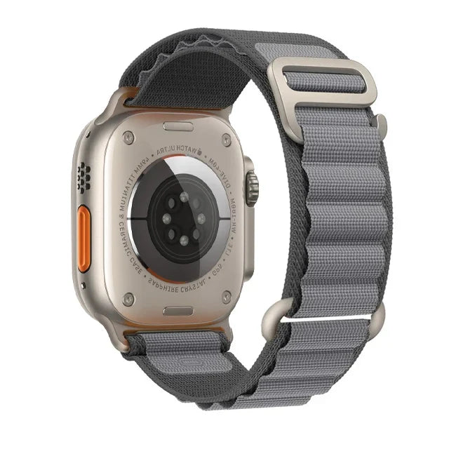 BandsCo Alpine Nylon Loop Band for Apple Watch, Metal Hook
