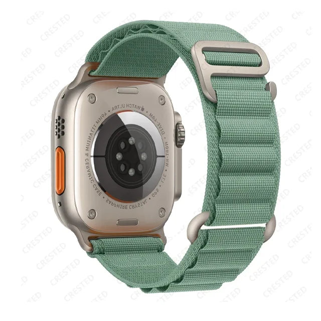 BandsCo Alpine Nylon Loop Band for Apple Watch, Metal Hook