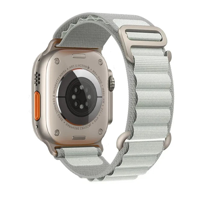 BandsCo Alpine Nylon Loop Band for Apple Watch, Metal Hook