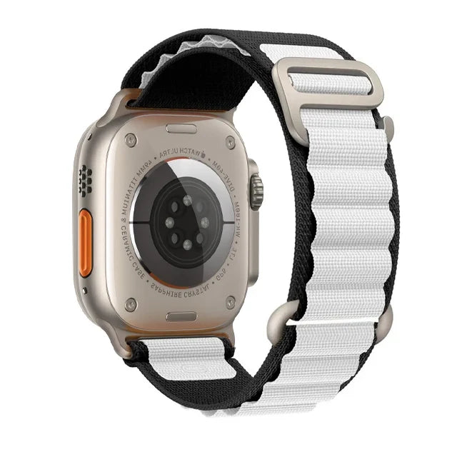 BandsCo Alpine Nylon Loop Band for Apple Watch, Metal Hook