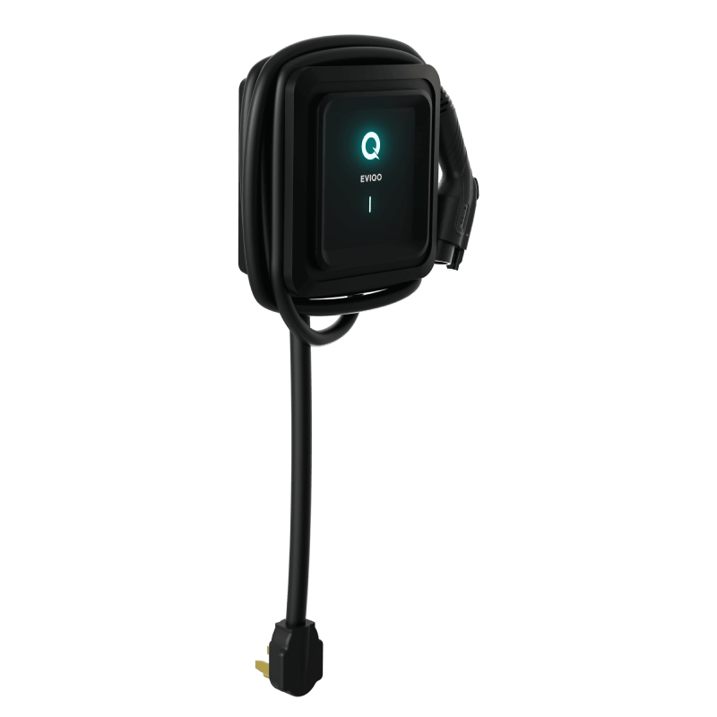 EVIQO Level 2 EV Charger, Two Installation Options Available, 40A (9.6kW) Plug-In or 48A (11.5kW) Hardwired, 240V, J1772 for Non-Tesla EVs