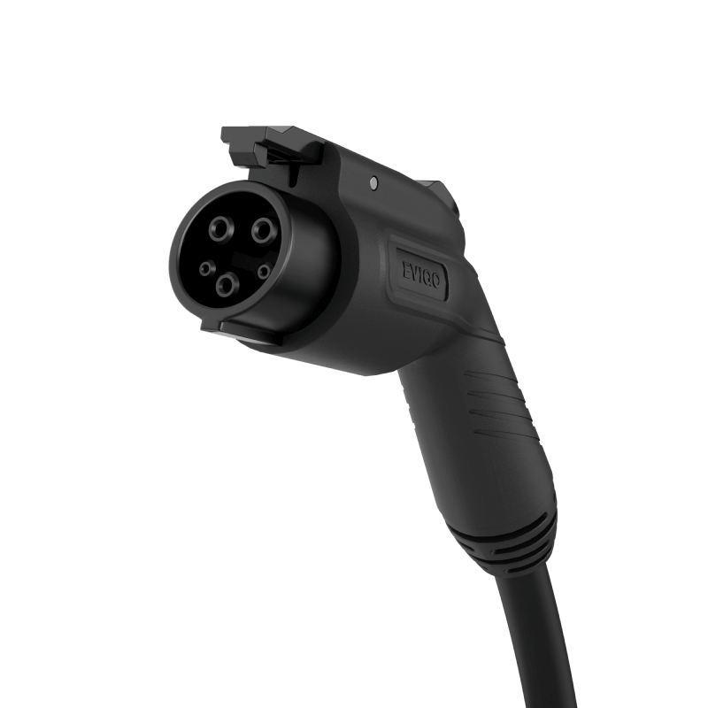 EVIQO Level 2 EV Charger, Two Installation Options Available, 40A (9.6kW) Plug-In or 48A (11.5kW) Hardwired, 240V, J1772 for Non-Tesla EVs