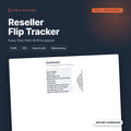 Reseller Flip Tracker cover showing the profit dashboard