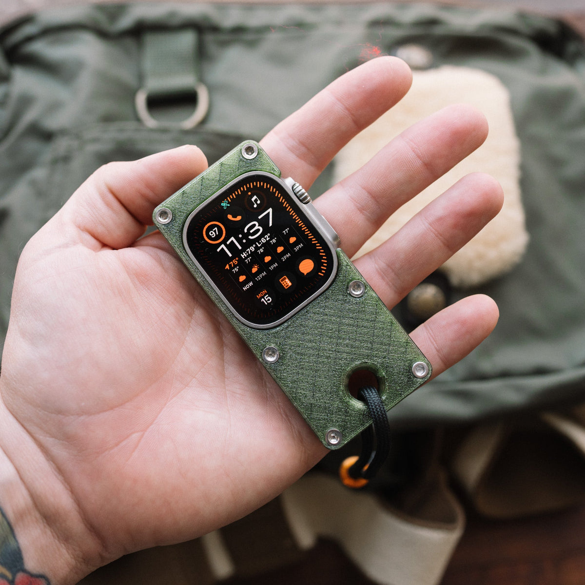 elrow miniphone ultra Case for Apple Watch Ultra, Olive