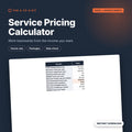 Service Pricing Calculator cover showing hourly rate results
